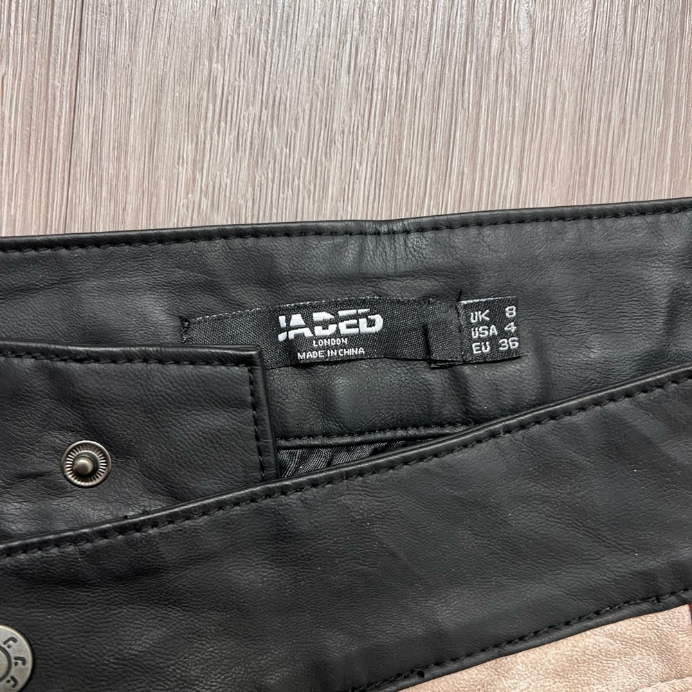 Jaded London Brown Tan Black Patchwork Mini Skirt Set - Picture 3 of 7